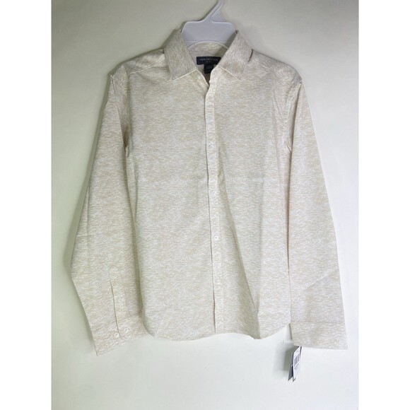 Van Heusen Flex Boys Size M 10-12 Husky Long Sleeve Button Front Dress Shirt NEW - Picture 1 of 8